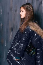 Пальто для девочки GnK З-820 превью фото